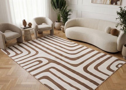 Loft Geometric Brown Rug
