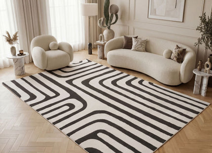 Loft Geometric Dark Grey Rug