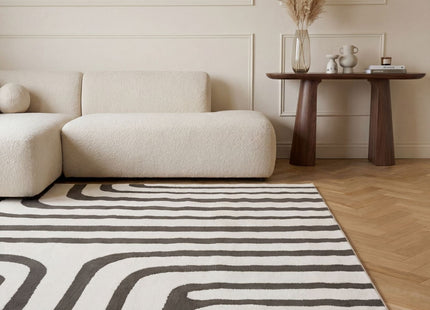 Loft Geometric Dark Grey Rug