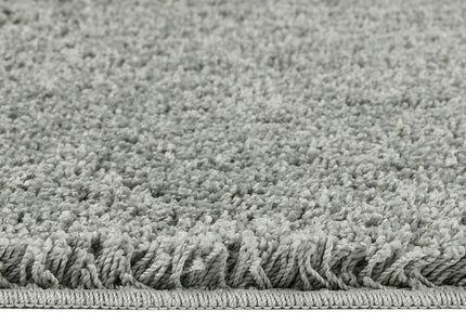 Washable Ghost Grey Shaggy Rug