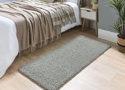 Washable Ghost Grey Shaggy Rug