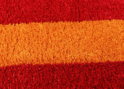 Joli Geometric Red & Orange Rug