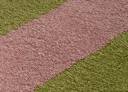 Joli Geometric Green & Pink Rug