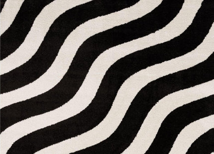 Joli Wave Black & White Rug