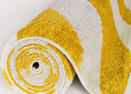 Joli Wave Yellow & White Rug