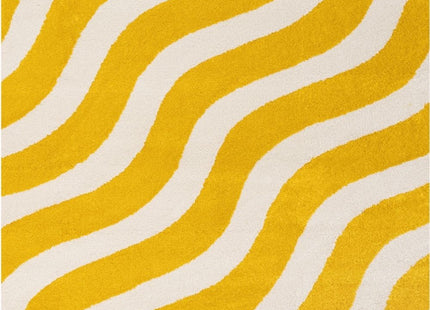 Joli Wave Yellow & White Rug