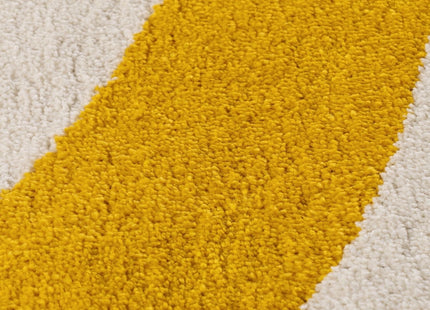 Joli Wave Yellow & White Rug