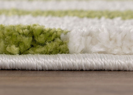 Joli Wave Green & White Rug