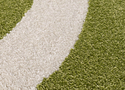 Joli Wave Green & White Rug