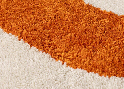 Joli Wave Orange & White Rug
