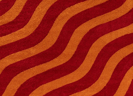 Joli Wave Red & Orange Rug