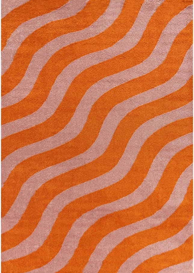 Joli Wave Orange & Pink Rug