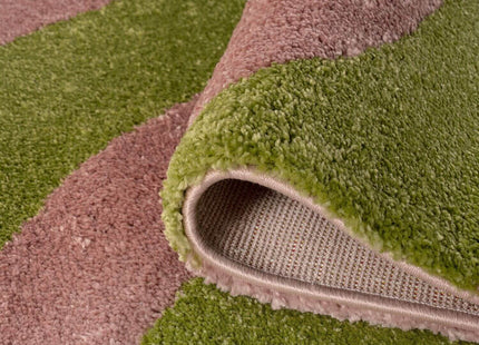 Joli Wave Green & Pink Rug