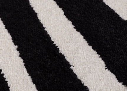 Joli Striped Black & White Rug
