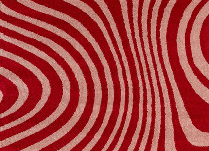 Joli Striped Red & Pink Rug