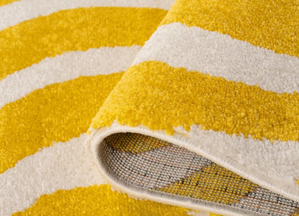 Joli Striped Yellow & White Rug