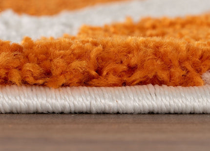 Joli Striped Orange & White Rug