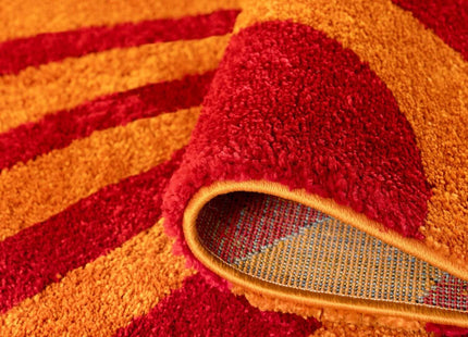 Joli Striped Red & Orange Rug