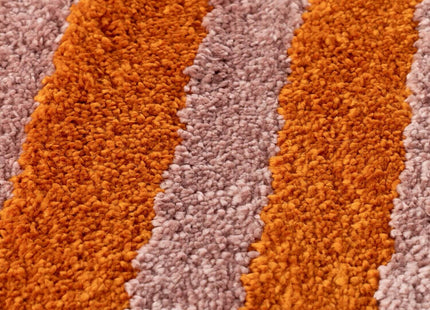 Joli Striped Orange & Pink Rug