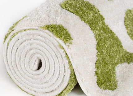 Joli Doodle Green & White Rug