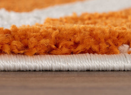 Joli Doodle Orange & White Rug