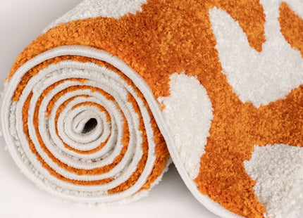Joli Doodle Orange & White Rug