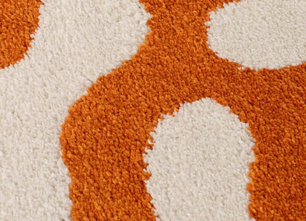 Joli Doodle Orange & White Rug