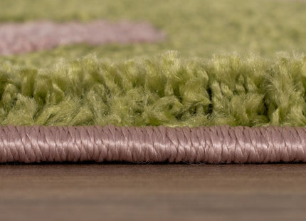 Joli Doodle Green & Pink Rug