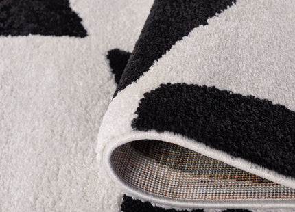 Joli Checkered Black & White Rug