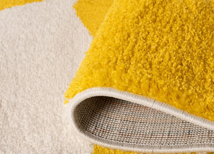 Joli Checkered Yellow & White Rug