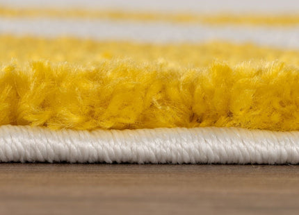 Joli Checkered Yellow & White Rug
