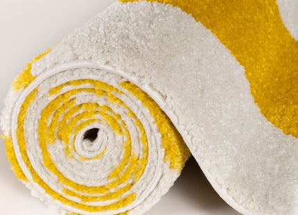 Joli Checkered Yellow & White Rug