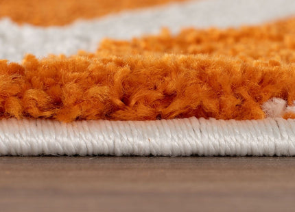 Joli Checkered Orange & White Rug
