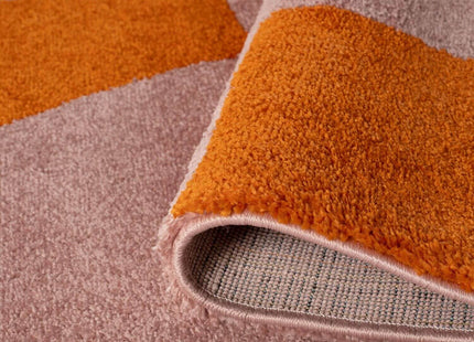 Joli Checkered Orange & Pink Rug