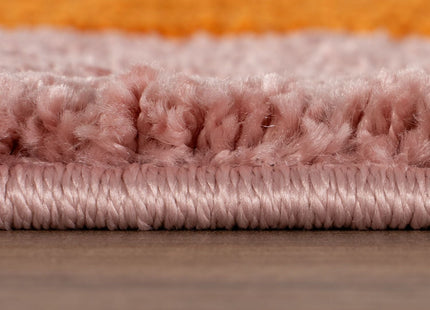 Joli Checkered Orange & Pink Rug