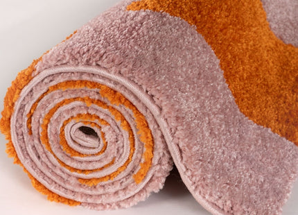Joli Checkered Orange & Pink Rug