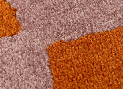 Joli Checkered Orange & Pink Rug