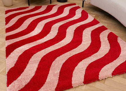 Joli Wave Red & Pink Rug