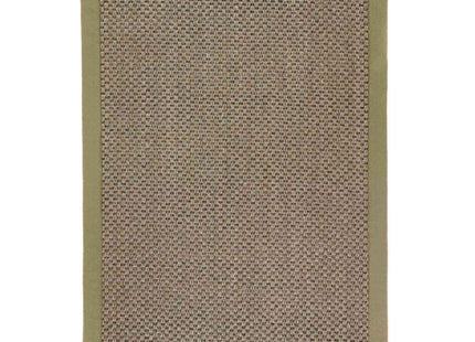 Bordered Sage Green Non-Slip Sisal Rug