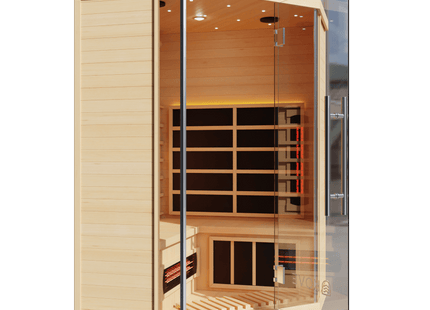 KOVE Corner Full Spectrum Infrared Sauna – 3–4 Person