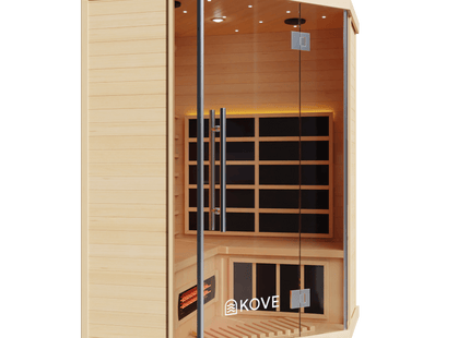 KOVE Corner Full Spectrum Infrared Sauna – 3–4 Person