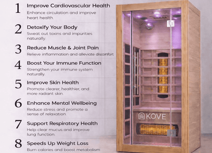 KOVE Full Spectrum Infrared Sauna – 2 Person
