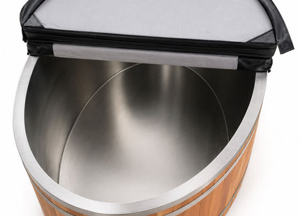 KOVE Duo Oval Cedar Ice Bath – Reclined Cold Plunge - Two Person