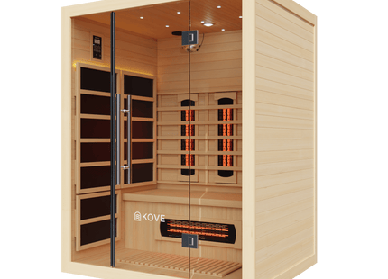 KOVE Full Spectrum Infrared Sauna – 3 Person