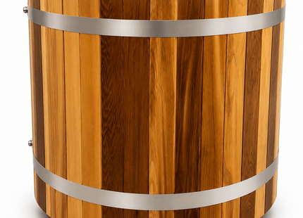 KOVE Oval Cedar Ice Bath – Reclined Cold Plunge