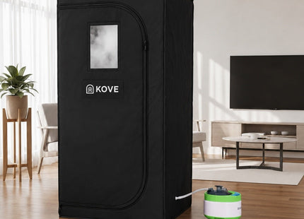 KOVE Portable Steam Sauna Tent | Home Steam Sauna with 4L Steamer & Chair