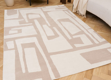 Loft Abstract Beige Rug