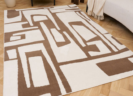 Loft Abstract Brown Rug