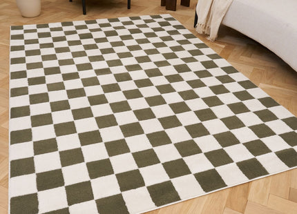 Loft Checkerboard Green Rug
