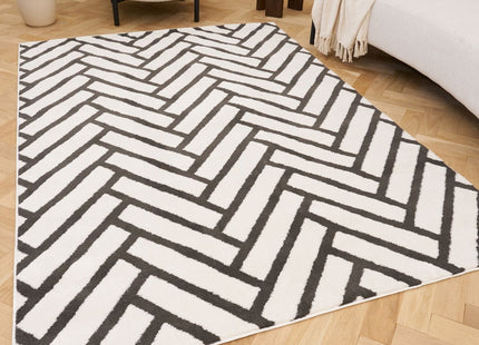Loft Chevron Dark Grey Rug